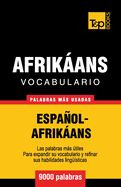 Portada de Vocabulario Español-Afrikáans - 9000 palabras más usadas