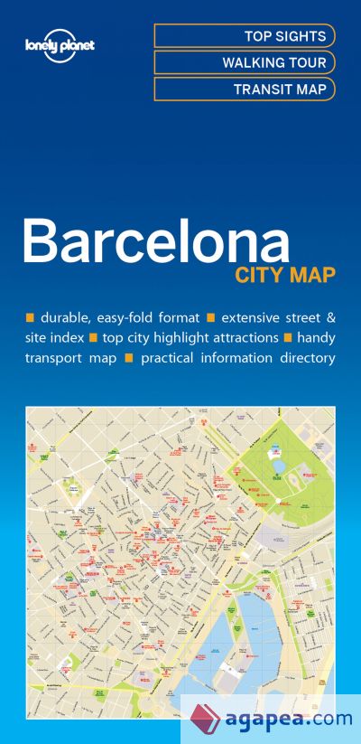 Lonely Planet Barcelona City Map