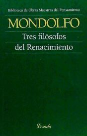 Portada de TRES FILOSOFOS DEL RENACIMIENTO