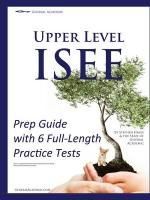 UPPER LEVEL ISEE PREP GUIDE WITH 6 FULL-LENGTH PRACTICE TESTS - STEPHEN ...