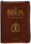La Biblia. Libro del Pueblo de Dios . Edición símil piel con cremallera
