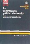 La Contratación Pública Electrónica: Análisis y propuesta de transposición de las Directivas Comunitarias de 2014