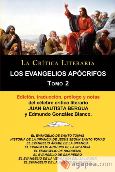 LOS EVANGELIOS APOCRIFOS TOMO 2, COLECCION LA CRITICA LITERARIA POR EL ...