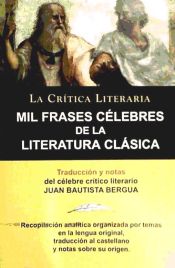 Portada de MIL FRASES CELEBRES DE LA LITERATURA CLASICA