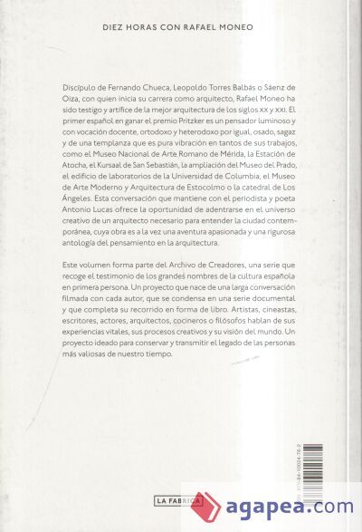 Diez horas con Rafael Moneo Diez horas con Rafael Moneo