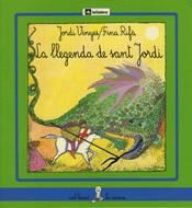 Portada de La llegenda de sant Jordi (lletra lligada)