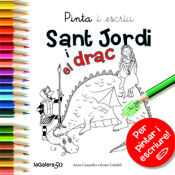 Portada de Pinta i escriu Sant Jordi i el drac