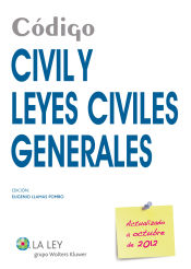 Portada de Código Civil y Leyes Civiles Generales 2012 (Ebook)