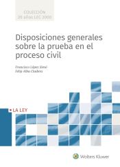 Portada de Disposiciones generales sobre la prueba