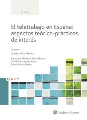 Portada de El teletrabajo en España: aspectos teórico-prácticos de interés