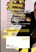 Portada de La responsabilidad social corporativa en las entidades bancarias de la Unión Europea (Ebook)