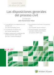 Portada de Las disposiciones generales del proceso civil