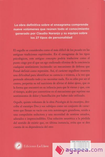 Psicolog&iacute;a de los eneatipos. Eneatipo 2: Orgullo