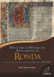 Portada de Notas para la historia del ayuntamiento de Ronda