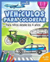 Portada de Vehículos para colorear para niños desde los 4 años