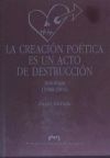 La creación poética es un acto de destrucción