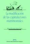 La modificación de las capitulaciones  matrimoniales