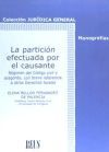 La partici&oacute;n efectuada por el causante