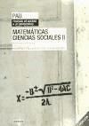 Portada de Matemáticas aplicadas a las Ciencias Sociales II. Universidades de Andalucía