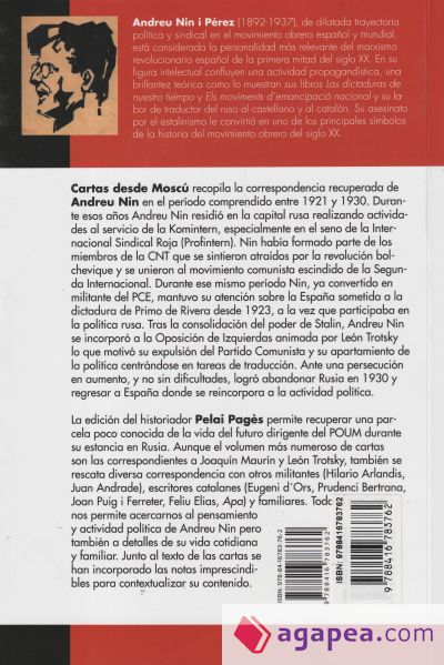 Cartas desde Moscú. 1921-1930