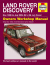 Land Rover Discovery Diesel (Nov 98 - Jul 04) Haynes Repair Manual