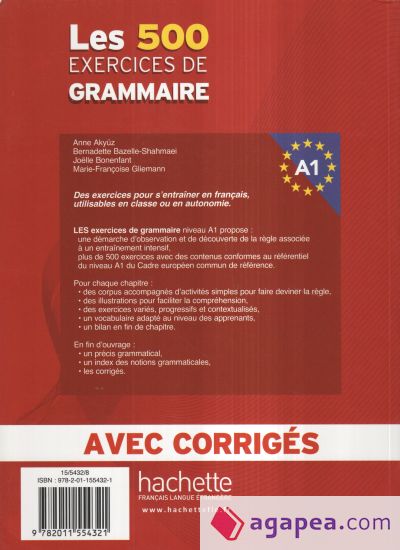 LES exercices de Grammaire A1. Übungsbuch