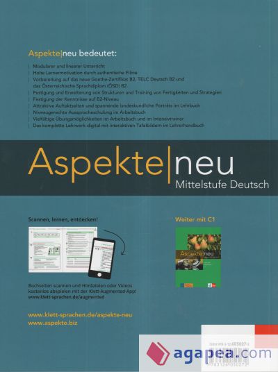 Aspekte neu 2. Lehr-und Arbeitsbuch, Teil 1 B2