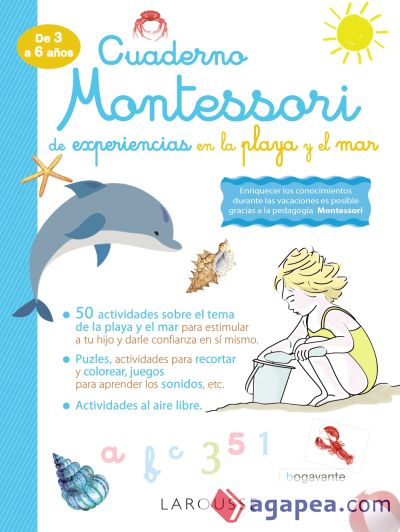 Cuaderno Montessori de experiencias en la playa y el mar