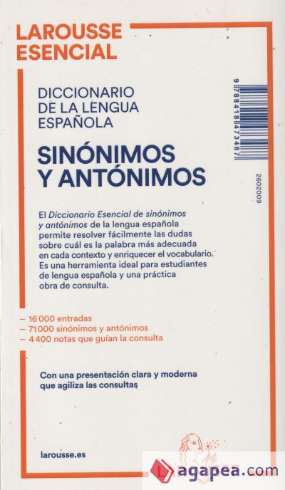 Diccionario Esencial de Sinónimos y Antónimos