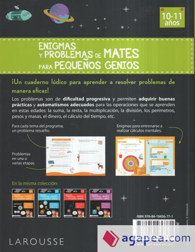 Enigmas y problemas de mates para pequeños genios (10-11 años)