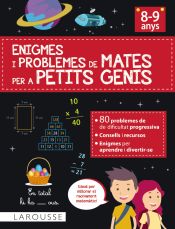 Portada de Enigmes i problemes de mates per a petits genis (8-9 anys)