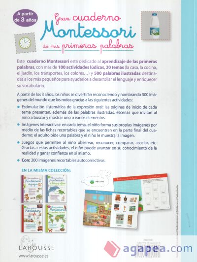 Gran cuaderno Montessori de mis primeras palabras