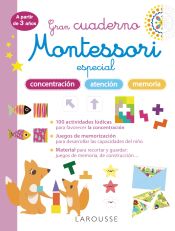 Portada de Gran cuaderno Montessori especial concentración, atención y memoria. A partir de 3 años