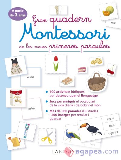 Gran quadern Montessori de les meves primeres paraules