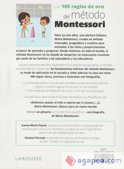 Las 100 reglas de oro del método Montessori