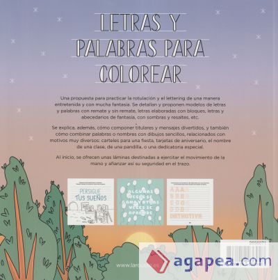 Letras y palabras para colorear