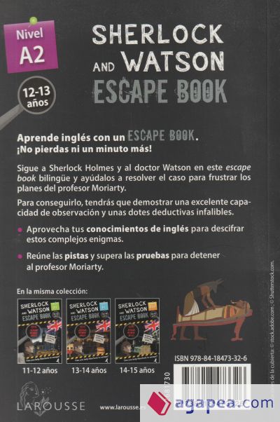 Sherlock & Watson. Escape book para repasar inglés. 12-13 años