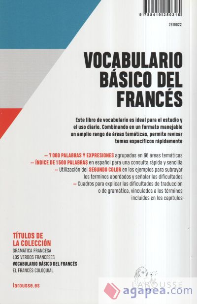 Vocabulario básico del francés