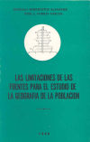 Las limitaciones de las fuentes para el estudio de la geografía de la población