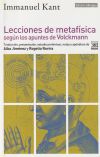 Lecciones de Metafísica según los apuntes de Volckmann