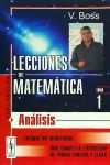 Lecciones de matemática: Análisis. T.1