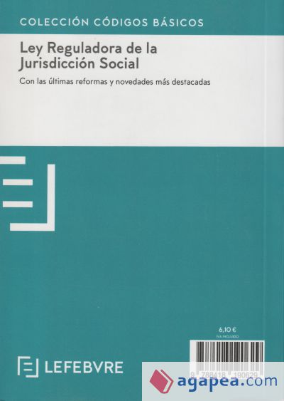 Ley Reguladora de la Jurisdiccion Social 8ª EDC.: Código Básico