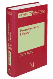 Portada de Memento Procedimiento Laboral 2019-2020