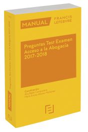 Portada de Preguntas test examen acceso a la abogacía 2017-2018 (PRE-VENTA. PREVISTA PUBLIC