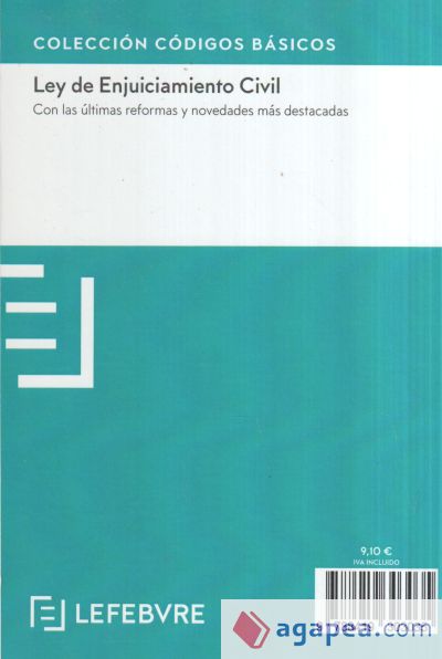 LEY DE ENJUICIAMIENTO CIVIL 10ª edc