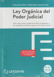 Portada de Ley organica del poder judicial 12ª ed 2025