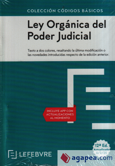 Ley organica del poder judicial 12ª ed 2025