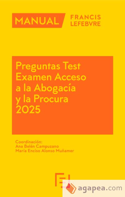 Manual Preguntas Test Acceso a la Abogacía y la Procura 2025