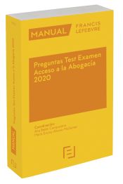 Portada de Manual Preguntas Test Examen Acceso a la Abogacía 2020