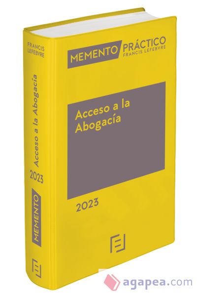 Memento Acceso a la Abogacía 2023